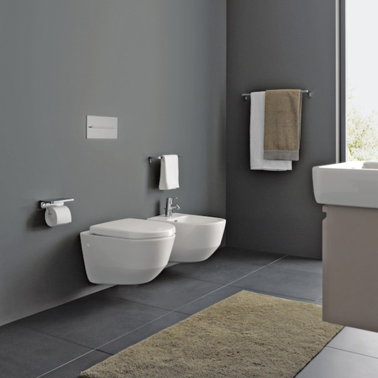 Laufen Pro Биде подвесное 53x36x33,5 см, с 1 отв. под смеситель,  без боковых отверстий для подвода воды, цвет: белый c покрытием LCC