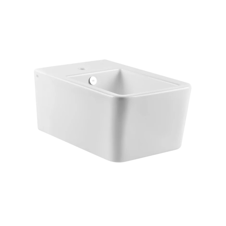 Gessi Rettangolo Биде подвесное с 1 отверстием под смеситель, цвет: белый