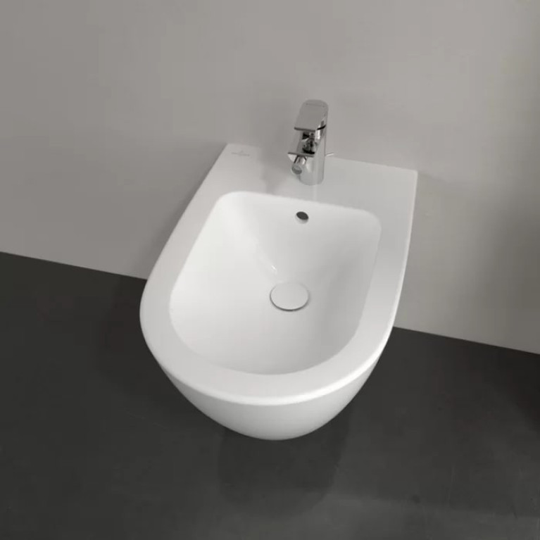 VilleroyBoch Subway 2.0 Биде подвесное 375*565*280, с 1 отв. под смеситель, цвет альпийский белый