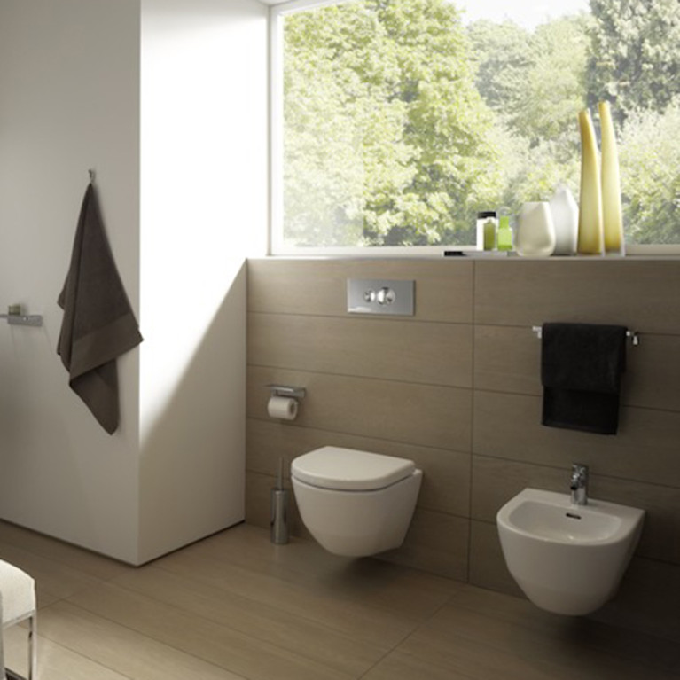 Laufen Pro Биде подвесное 53x36x33,5 см, с 1 отв. под смеситель,  без боковых отверстий для подвода воды, цвет: белый c покрытием LCC