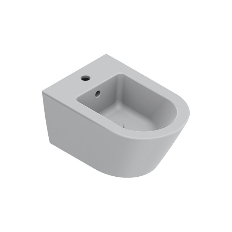 Catalano ZERO Биде подвесное 55x35, с 1 отв. под смеситель, покрытие Cataglaze+, без крепежа, цвет Cemento Satinato