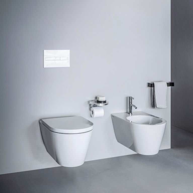 Laufen Kartell Биде подвесное 545х370х290мм, с 1 отв. под смеситель, без боковых отв, с покр. LLC, цвет: белый