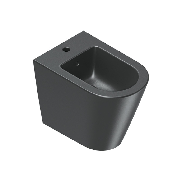 Catalano ZERO Биде напольное 55x35, с 1 отв. под смеситель, покрытие Cataglaze+, без крепежа, цвет черный матовый