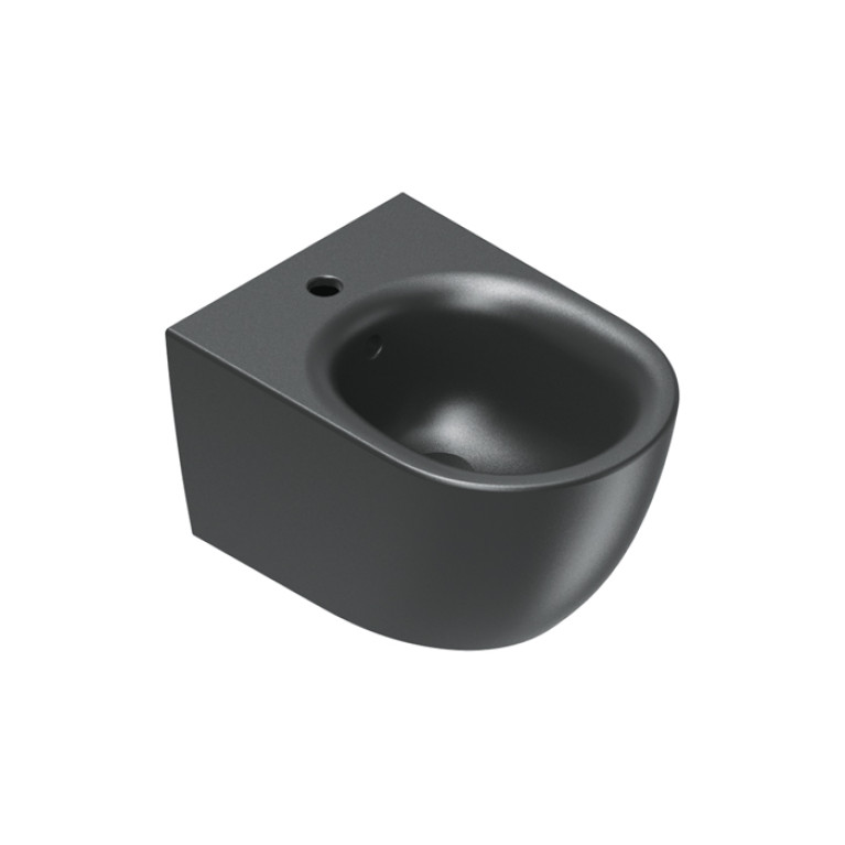 Catalano SFERA Биде подвесное 50x35, с 1 отв. под смеситель, покрытие Cataglaze+, без крепежа, цвет черный матовый