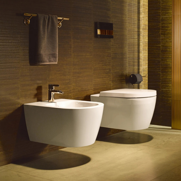 Duravit Me by Starck Биде подвесное 570х370 мм,  с 1 отв. под смеситель, с креплением, с покрытием WonderGliss, цвет белый (ЗАКАЗ по запросу!)