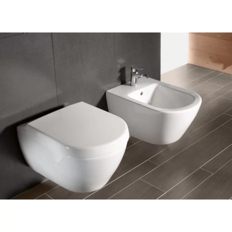 VilleroyBoch Subway 2.0 Биде подвесное 375*565*280, с 1 отв. под смеситель, цвет альпийский белый