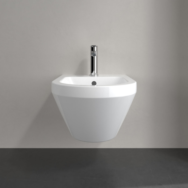 VilleroyBoch Architectura Биде подвесное 370*530*270, с 1 отв. под смеситель, цвет альпийский белый