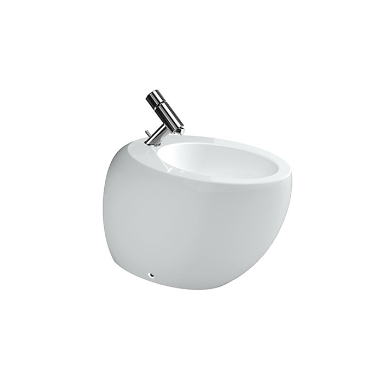 Laufen Alessi One Биде напольное 390x585x415мм, с 1 отв. под смеситель, с покр. LLC, цвет: белый