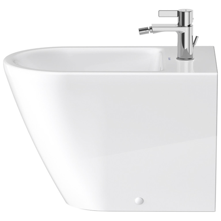 Duravit D-Neo Биде напольное 370x580х400 мм, с переливом, с 1 отв под смеситель,  с WonderGliss, цвет: белый