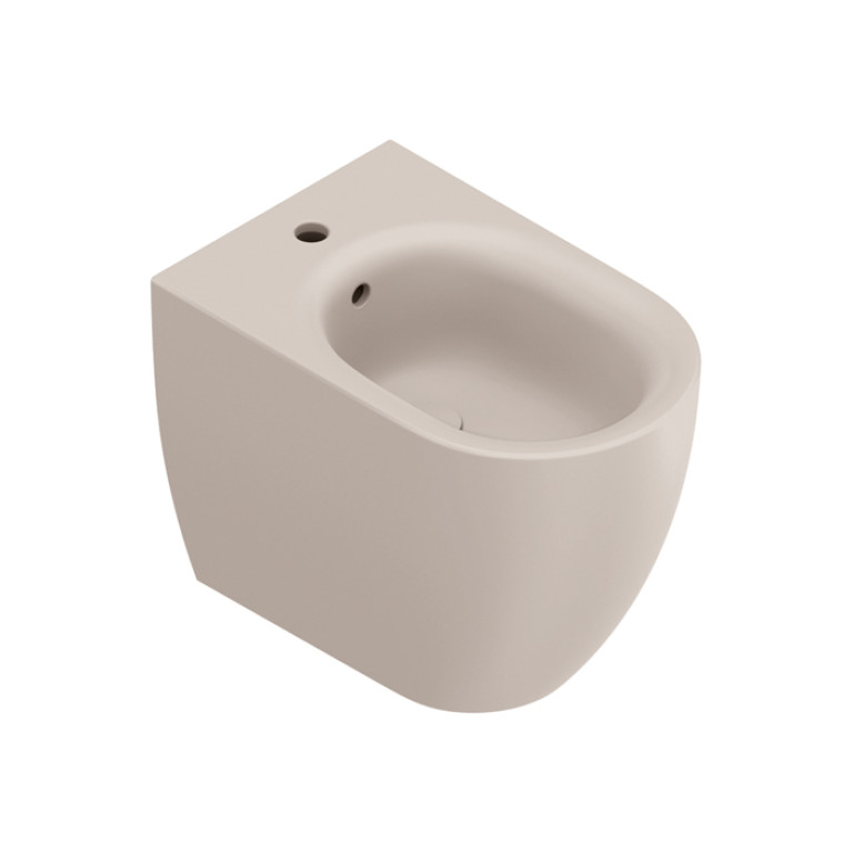 Catalano SFERA Биде напольное 54x35, с 1 отв. под смеситель, покрытие Cataglaze+, без крепежа, цвет Комплектa Satinato