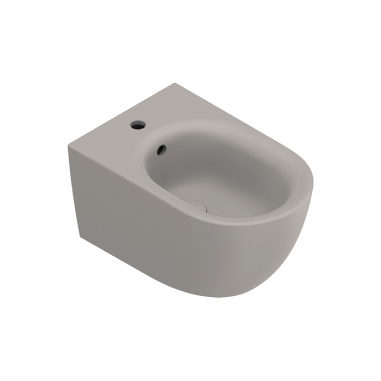 Catalano SFERA Биде подвесное 55x35, с 1 отв. под смеситель, покрытие Cataglaze+, без крепежа, цвет Tortora Satinato