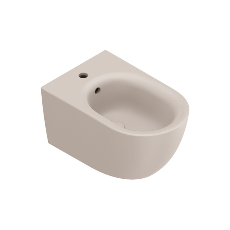 Catalano SFERA Биде подвесное 55x35, с 1 отв. под смеситель, покрытие Cataglaze+, без крепежа, цвет Seta Satinato