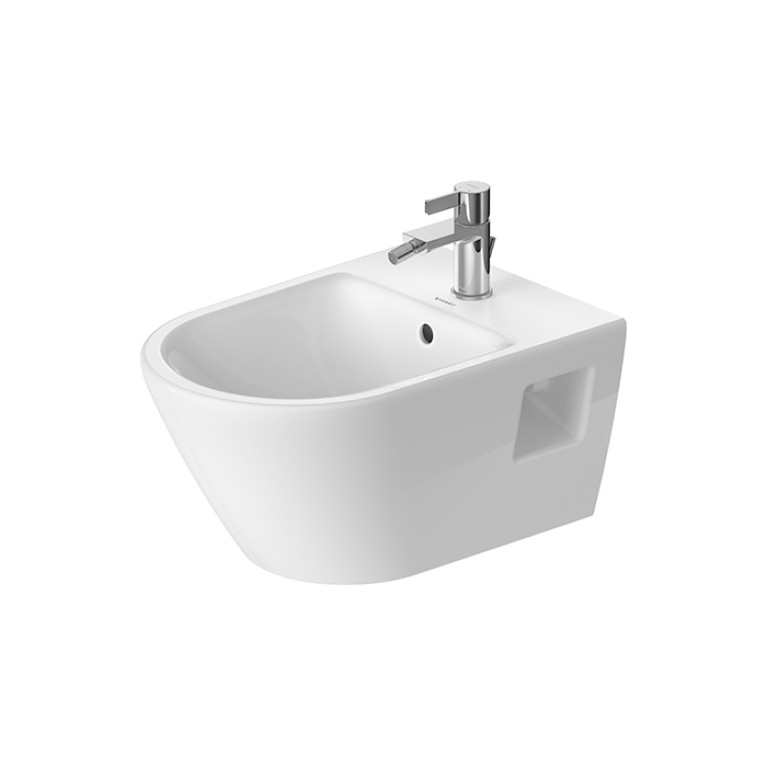 Duravit D-Neo Биде подвесное 370x540 мм, с переливом, с 1отв под смеситель, цвет: белый (Спец.цена из наличия)