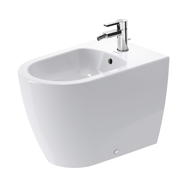 Duravit Me by Starck Биде напольное приставное  37х60 см,  с 1 отв. под смеситель, с креплением, цвет белый (Спец.цена из наличия)