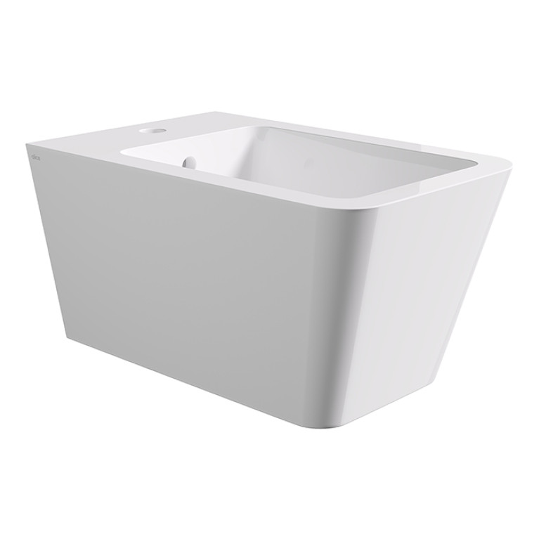 Alice Hide Биде Square 55х35, подвесное, белый глянцевый