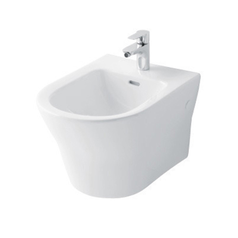 TOTO MH Биде 400x550x310мм, подвесное , с 1 отв.под смеситель, с переливом, CeFiONtect, цвет: белый (СО СКЛАДА продаем только с унитазом CW162Y)