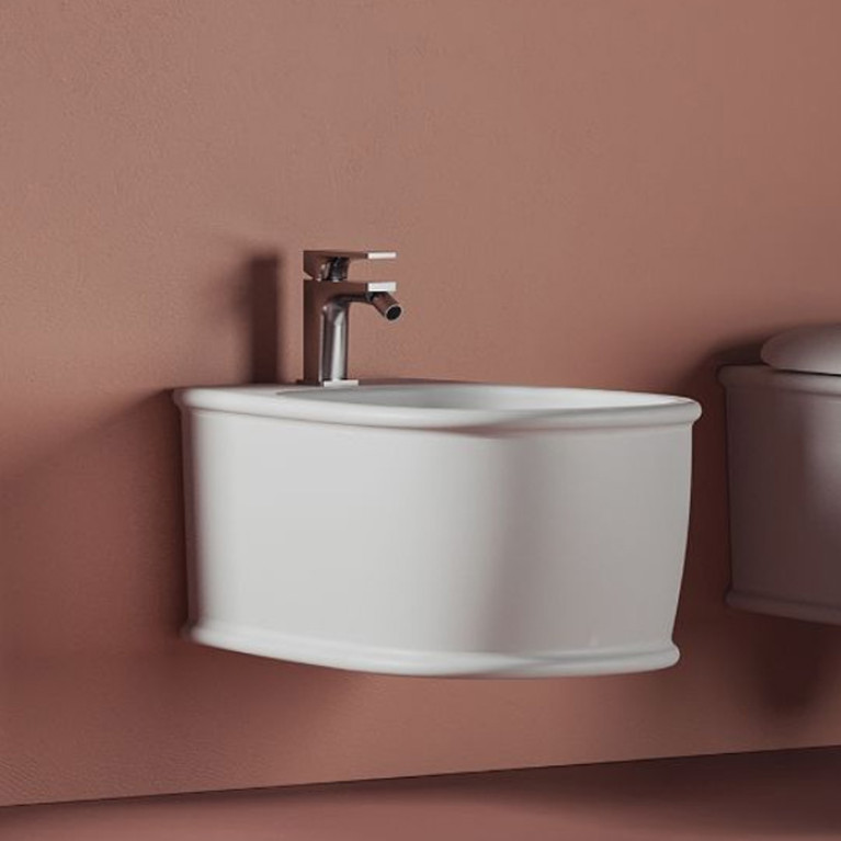 Artceram ATELIER Биде подвесное 52х37см, с 1 отв под смеситель, цвет: белый матовый