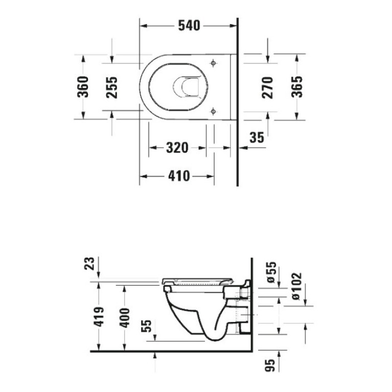 Duravit  Starck 3 Сиденье с крышкой Starck 3, петли сталь