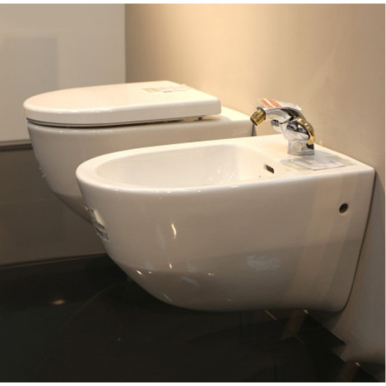 Laufen Pro Биде подвесное 530x360x335(430) мм, с 1 отв. под смесит, боковые отверстия для подвода воды, цвет: белый