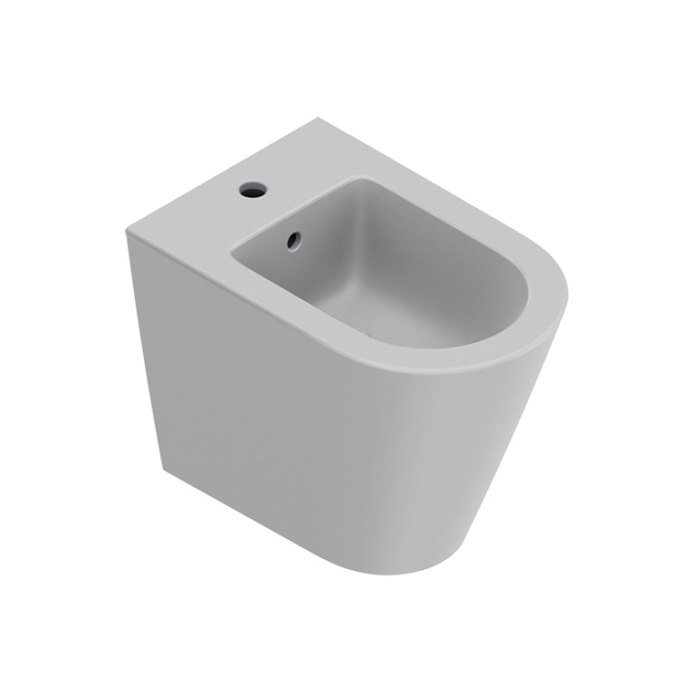 Catalano ZERO Биде напольное 55x35, с 1 отв. под смеситель, покрытие Cataglaze+, без крепежа, цвет Cemento Satinato
