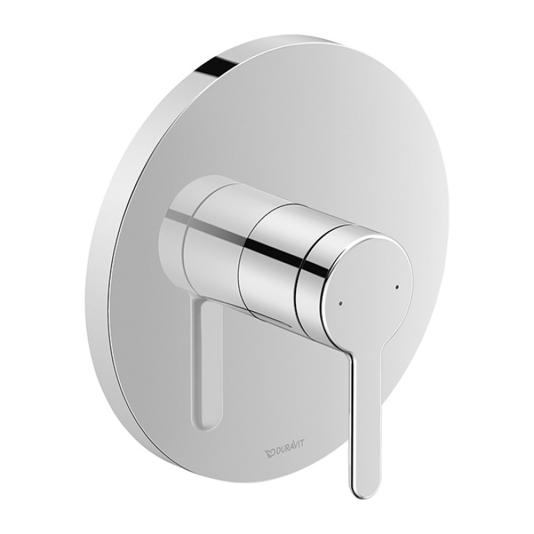 Duravit C.1 Смеситель для душа скрытого монтажа (наружная часть круг), цвет: хром