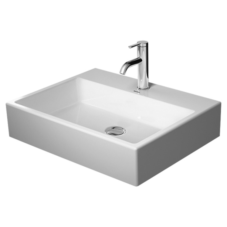 Duravit Vero Air Раковина 600мм, без перелива, с площадкой, с 1 отв. под смеситель, на столешницу, Цвет белый