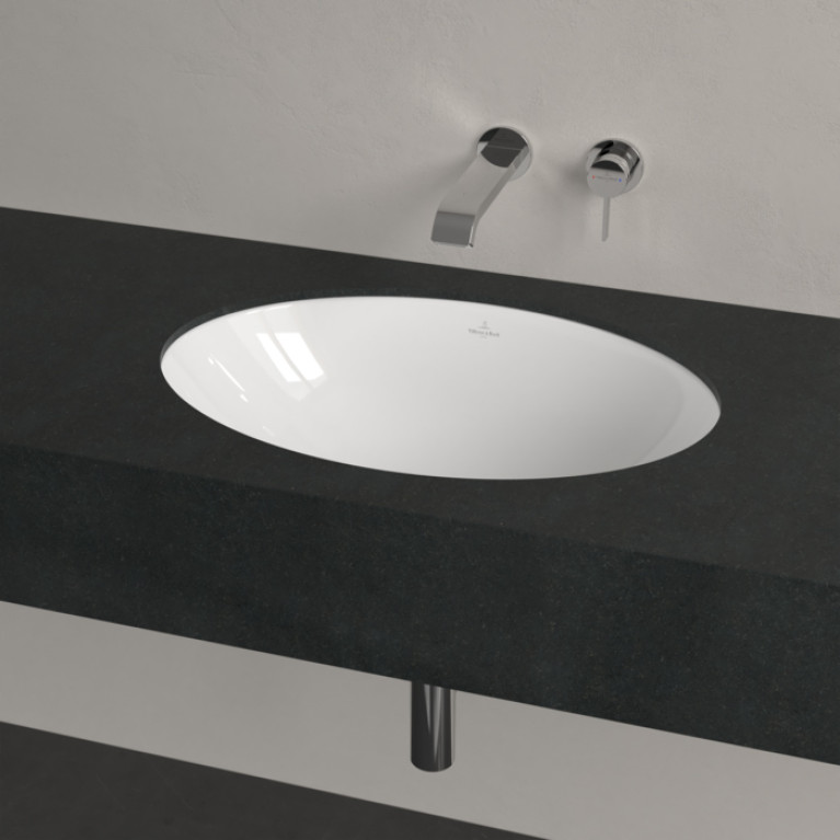 VilleroyBoch LoopFriends Раковина встр. под столешницу 560*380*220, с переливом, цвет альпийский белый