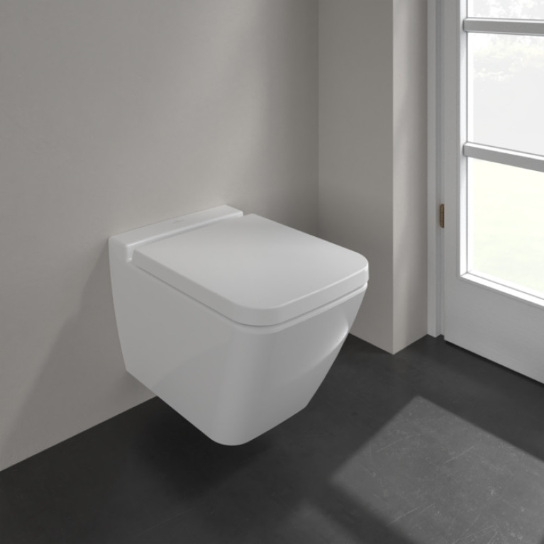 VilleroyBoch Finion Унитаз подвесной 375*560*350, CeramicPlus, цвет  альпийский белый