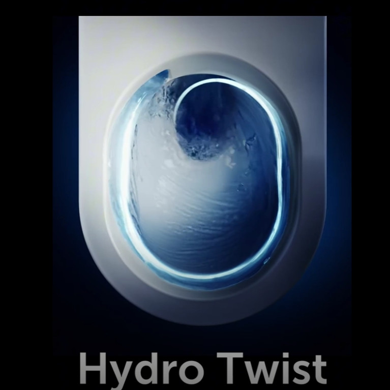 Ideal Standard i.life O Унитаз подвесной 535х350 мм безободковый+смыв:HydroTwist (торнадо), с крепежом, цвет: белый глянец (Акция из наличия)