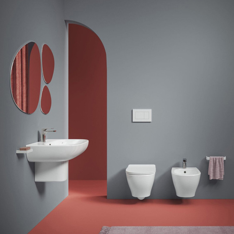 Artceram TEN Унитаз подвесной, 52х36см, безободковый, с крепежом, цвет: белый матовый