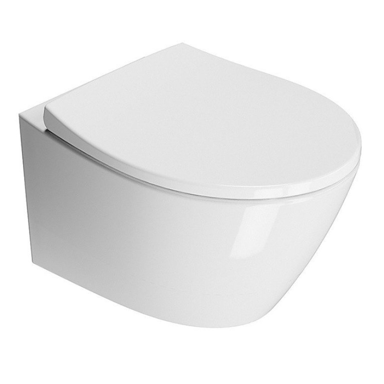 9816FR511 MODO унитаз подвесной 52x37/F Swirlflush с креплением белый глянцевый GSI