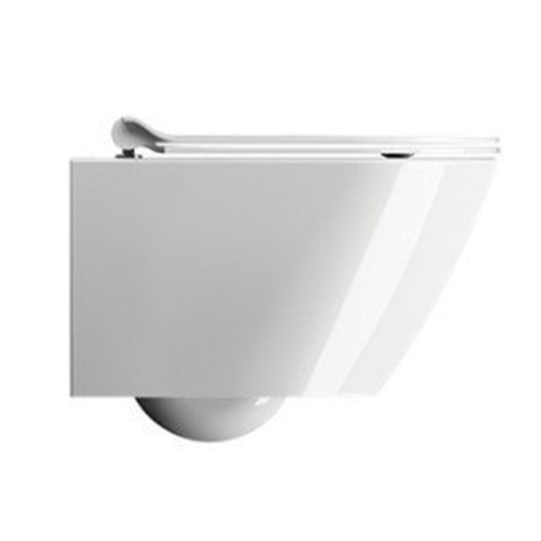 9412FR511 KUBE X унитаз подвесной 50х36 Genius Flush с крепежом белый глянцевый GSI
