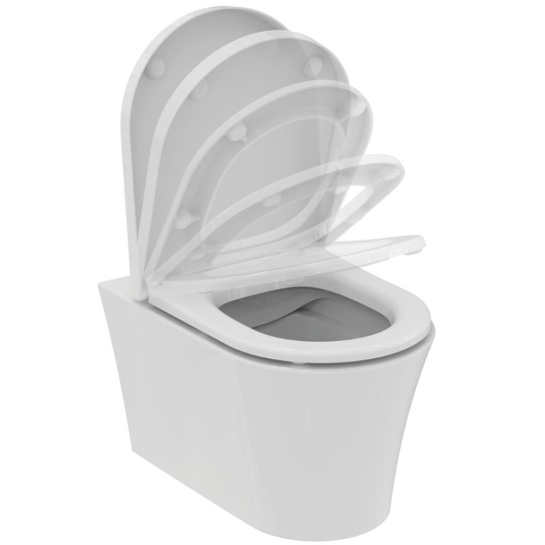 Ideal Standard La Dolce Vita Унитаз подвесной 545х360 мм безободковый RimLS+ с покрытием Ideal Plus, со скрытым крепежом , цвет: белый глянец