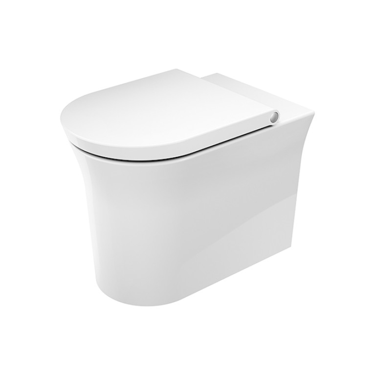 Duravit White Tulip Унитаз напольный 370х580х420 мм, безободковый, слив в стену, HygieneGlaze, цвет: белый