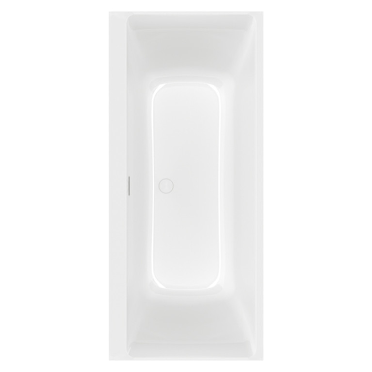 VilleroyBoch Subway 3.0 Ванна встраиваемая 1800*800*480, слив по центру, компл. ножек, слив-перелив: белый, материал: Quaryl, цвет: альпийский белый