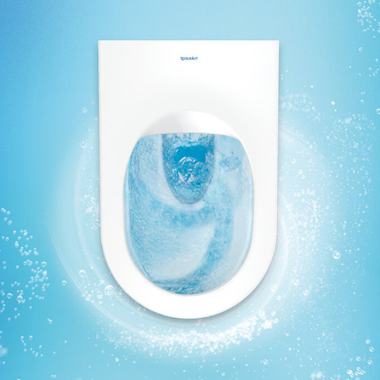 Duravit White Tulip Унитаз напольный 370х580х420 мм, безободковый, слив в стену, HygieneGlaze, цвет: белый