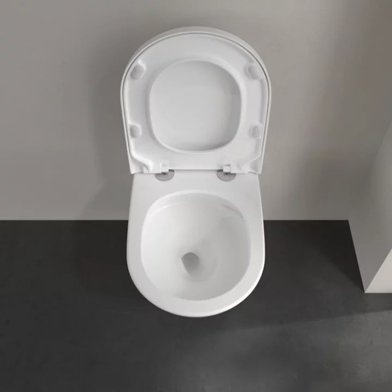 VilleroyBoch Subway 3.0 Унитаз подвесной, безободковый, смыв Tornado, сиденье в комплекте SoftClosing, цвет альпийский белый