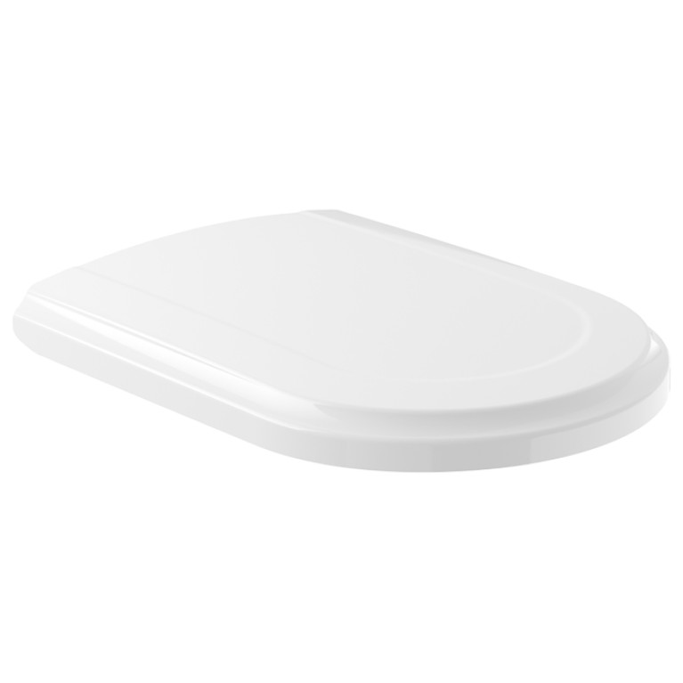 VilleroyBoch Hommage Сиденье с крышкой для унитаза, с SoftClose, цвет: белый / петли: нержавеющая сталь