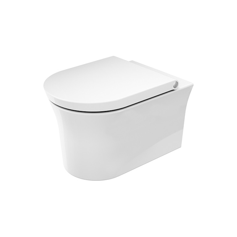 Duravit White Tulip Унитаз подвесной 370х540  мм безободковый, HygieneGlaze, цвет: белый