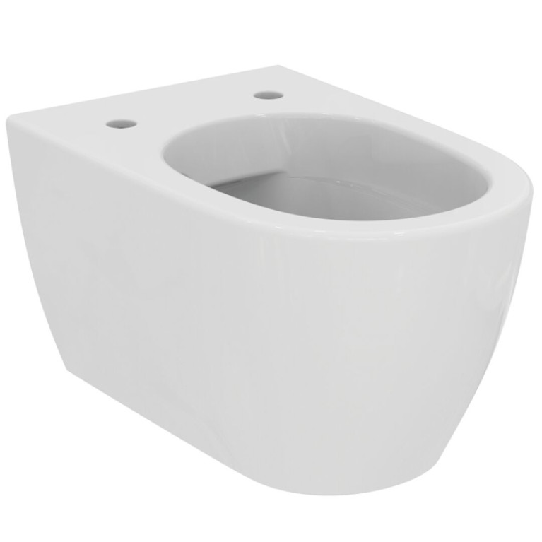 Ideal Standard i.life O Унитаз подвесной 535х350 мм безободковый+смыв:HydroTwist (торнадо), с крепежом, цвет: белый глянец (Акция из наличия)