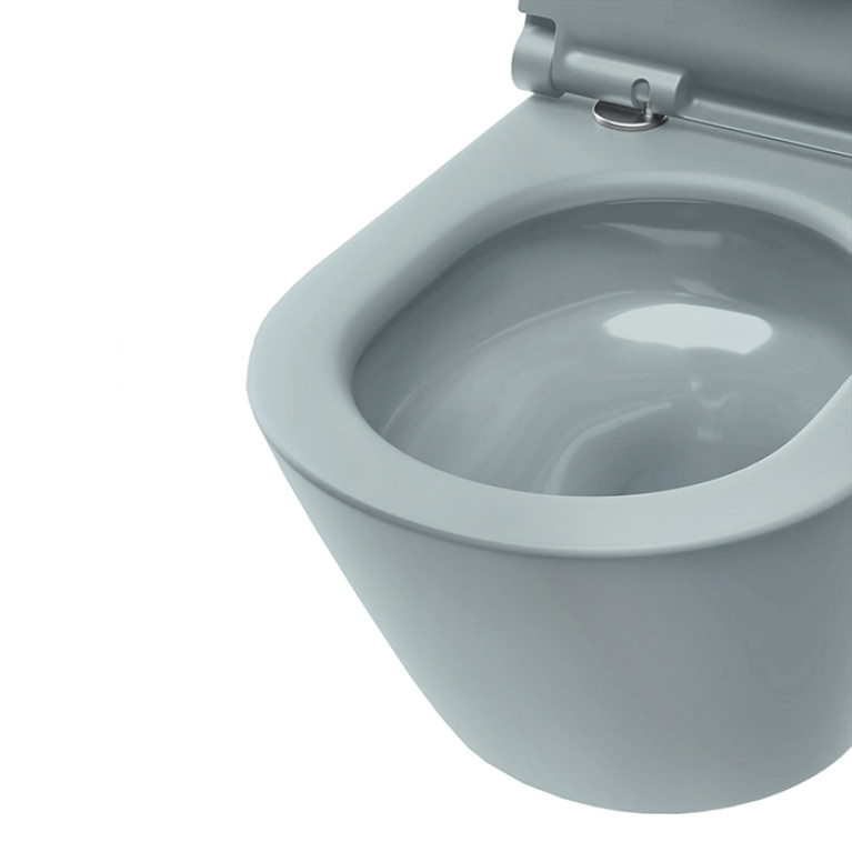 Catalano SFERA Унитаз напольный 55x35, безободковый, универс.слив, смыв Tornado, покрытие Twinglaze+, без крепежа, цвет Aqua Satinato