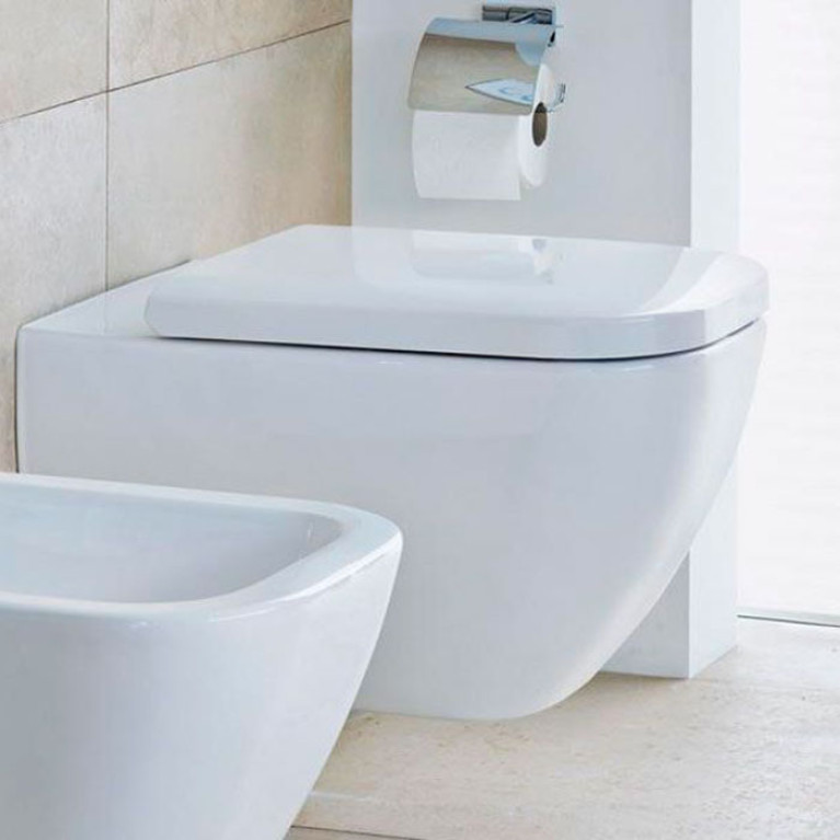 Duravit Happy D.2 Унитаз подвесной (365х540 мм) с ОБОДКОМ, ,вкл. крепление Durafix, цвет: белый с покрытием WonderGliss