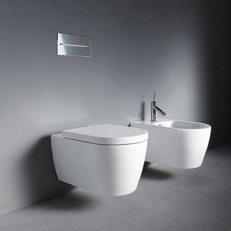 Duravit Me by Starck Унитаз подвесной Rimless 570х370 мм,  с крепеж, вкл. крепление Durafix,с покрыт WonderGliss цвет белый (Снято с пр-ва-ждем замену