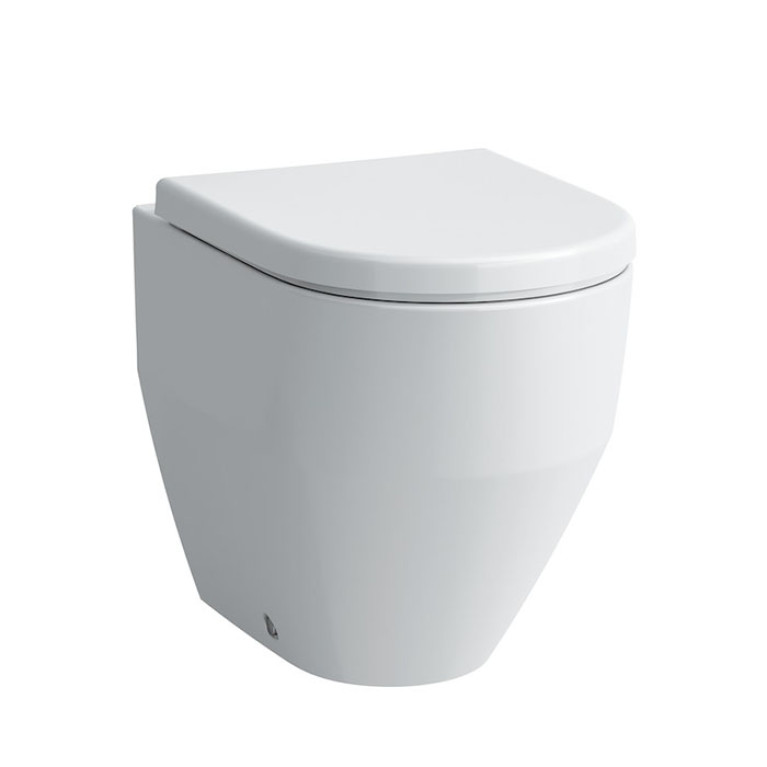 LAUFEN Pro  Унитаз напольный приставной с ОБОДКОМ 36х53х43 см, слив универсальный,цвет белый