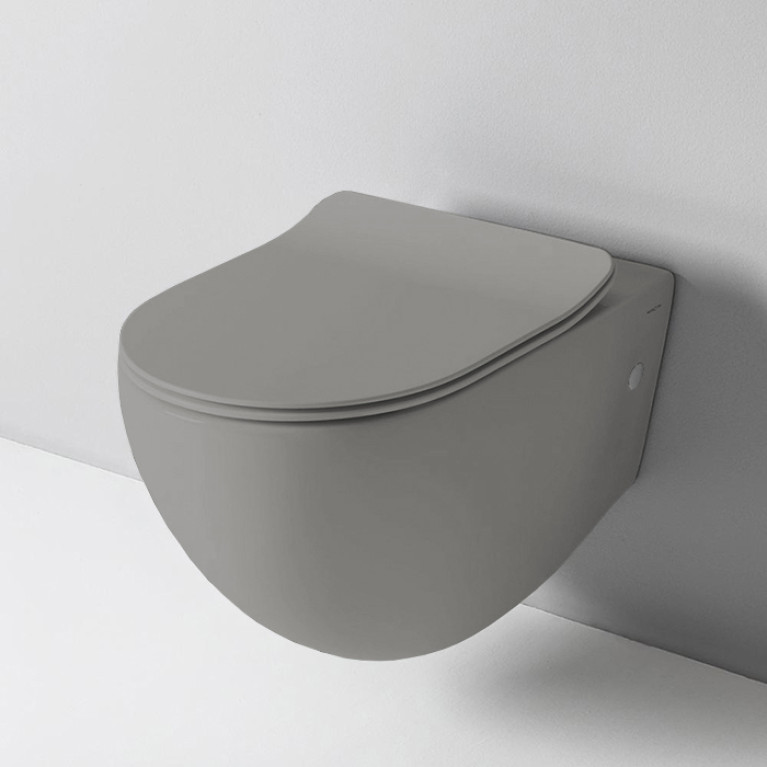 Artceram FILE 2.0  Унитаз подвесной безободковый 36х52 см, с креплениями,  цвет grigio oliva