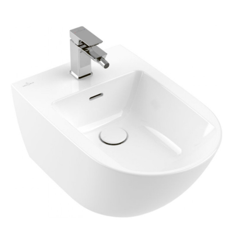 VilleroyBoch Subway 3.0 Биде подвесное 375*560*270, с 1 отв. под смеситель, цвет Wei&szlig; Alpin CeramicPlus