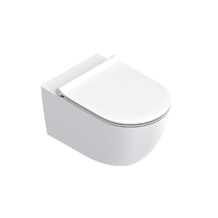 Catalano SFERA Унитаз подвесной 55x35, безободковый, смыв Tornado, покрытие Cataglaze+, 4.5л, без крепежа, цвет белый матовый  (NEW2026)
