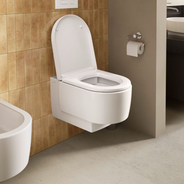 Duravit Balcoon Сиденье для унитаза Balcoon с микролифтом 374x438&para;мм, петли сталь, белое глянцевое