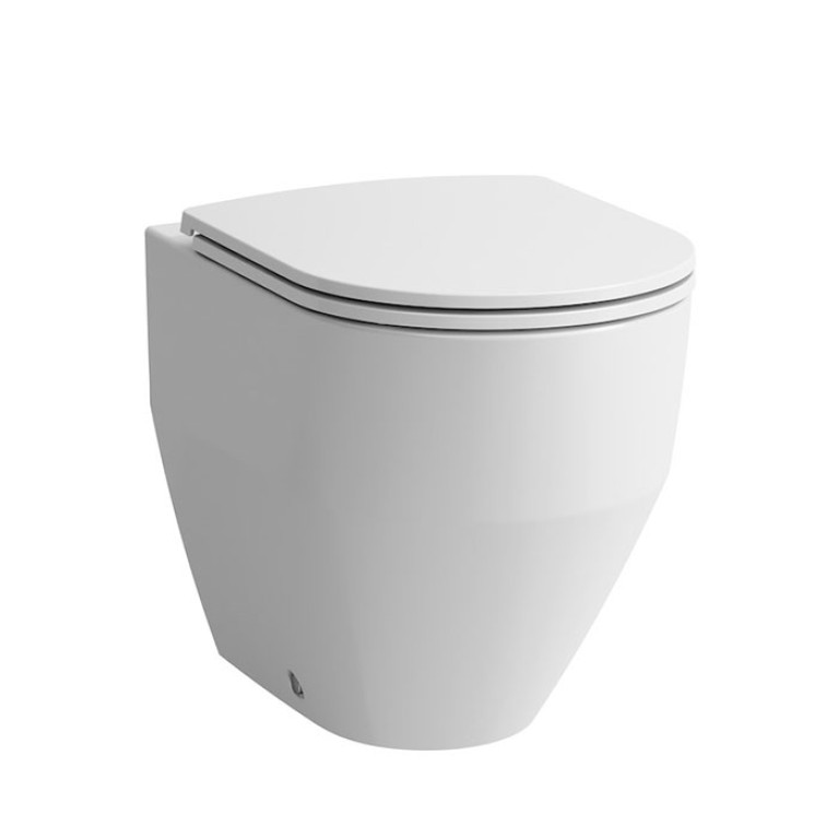 LAUFEN Pro  Унитаз напольный приставной с ОБОДКОМ 36х53х43 см, слив универсальный,цвет белый