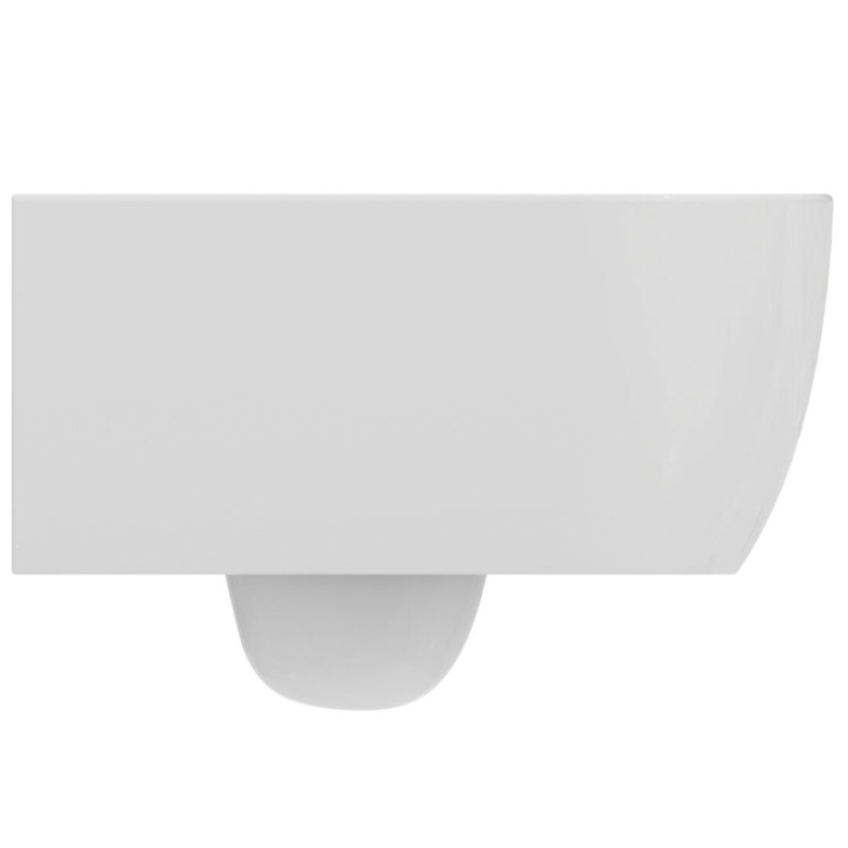 Ideal Standard Blend Curve Унитаз подвесной 545х360 мм безободковый RimLS+ с покрытием Ideal Plus, с крепежом для скрытого монтажа, цвет: белый глянец